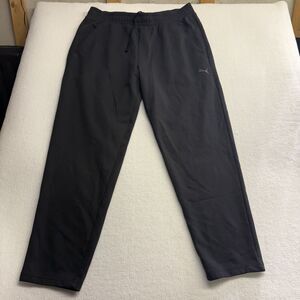 Puma Sweatpants XL Mens Black Athleisure Workout Gym Taper Runner